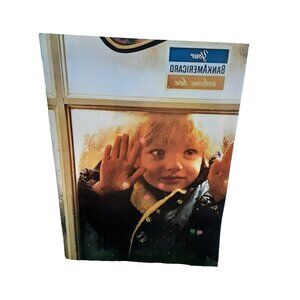 1974 BankAmericard Credit Card Print Ad Little Girl Window Vintage Banking